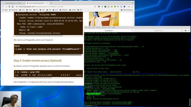 บันทึกการติดตั้ง PostgreSQL 11 บน Debian 10 Buster смотреть онлайн