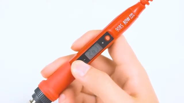 JCD Soldering iron kit adjustable temperature 220V 80W LCD solder welding tools Ceramic heater sold смотреть онлайн