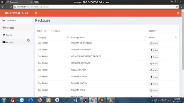 Travel And tours Admin Simple system смотреть онлайн