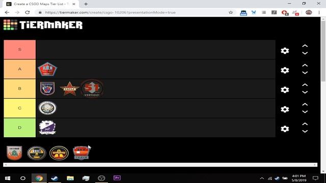 CSGO MAP TIER LIST смотреть онлайн