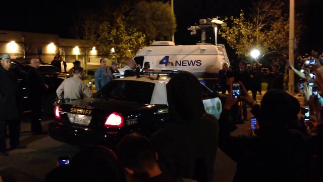 Vin Diesel Speaks At Paul Walkers Crash Site - Gives Speech To Fans From Cop Car