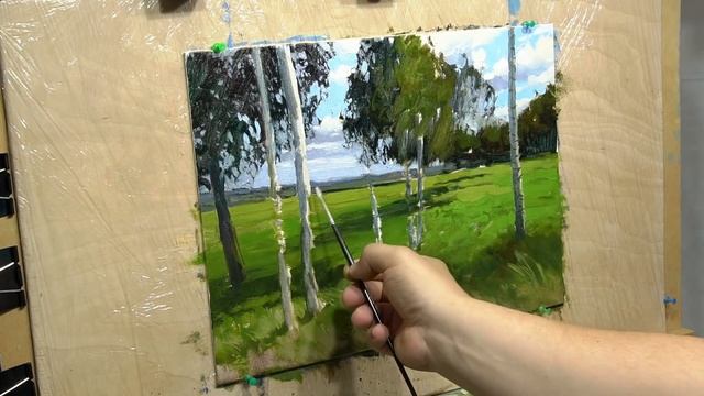 Живопись маслом: непростой композиционный центр | Oil painting: complicated compositional center смотреть онлайн