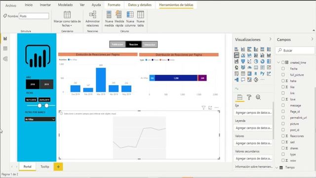 Proyecto Power BI - Tooltip Parte 2 + Graficos de Linea смотреть онлайн