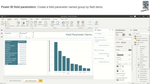 How to use Power BI field parameters смотреть онлайн