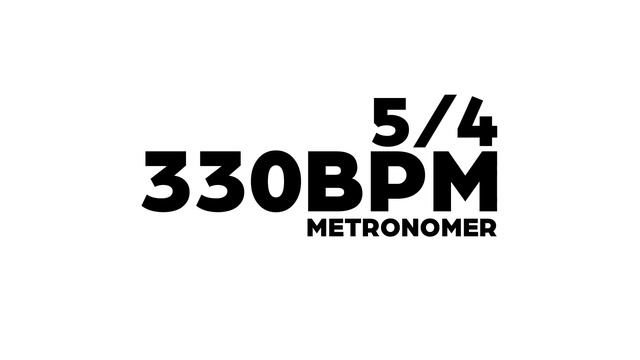 330 BPM Metronome 5/4 смотреть онлайн