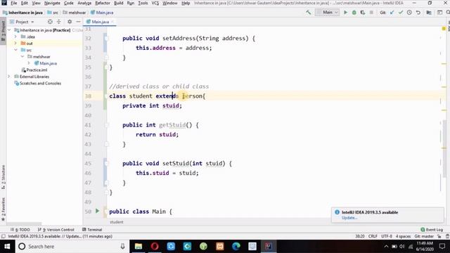 Inheritance in Java | How can we inherit methods and functions from base class to derived class смотреть онлайн