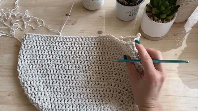 Вязаная Авоська из хлопка- крючком /вязаная авоська/авоська своими руками/ручная работа смотреть онлайн