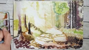 Рисую акварелью| Мой выбор бумаги| Техника рисования мазками.