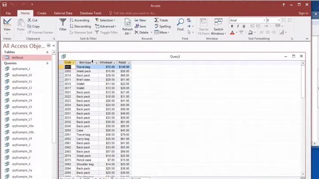 Access making a SQL Select Query смотреть онлайн