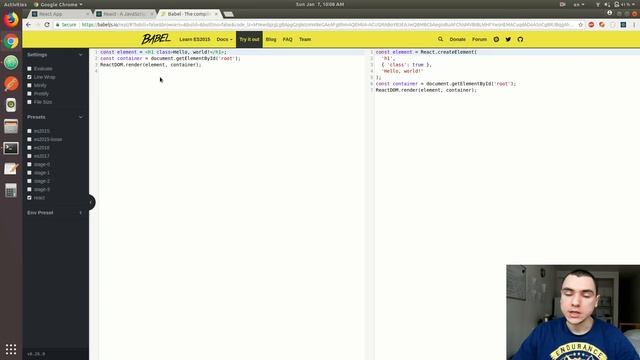 React JS Tutorial - #4 Components & JSX смотреть онлайн