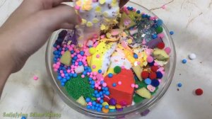 Mixing Random Things into Slime | Slimesmoothie | Satisfying Slime Video !