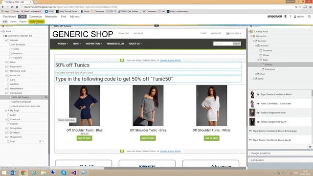Demo af EPiServer v. 8, del 2 af 2 - Ecommerce смотреть онлайн