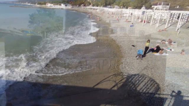 Черное море. Кабардинка 22 октября #live #like #love #beach Black Sea. South of Russia. October 22 смотреть онлайн