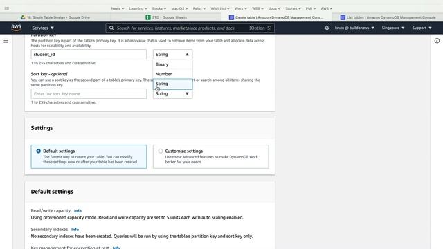 101 Amazon DynamoDB P3 | Create table hands on смотреть онлайн