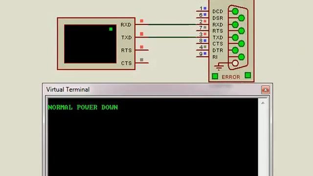Proteus - Interfacing UART Module using COM Port смотреть онлайн