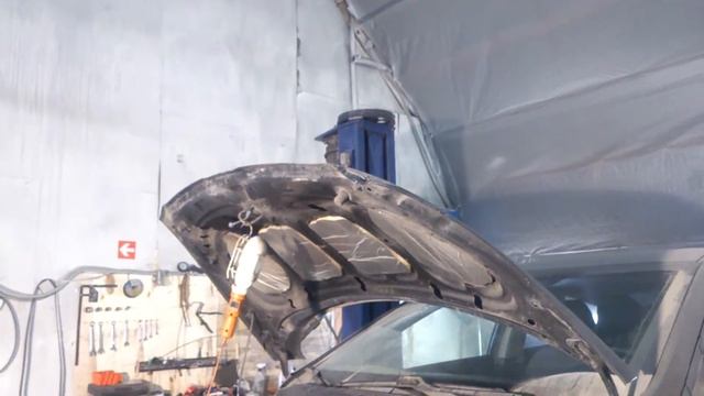 Hyundai Solaris - Начало работ по восстановлению смотреть онлайн