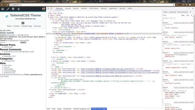 Tutorial: Wordpress Theme with TailwindCSS 005 - Mobile Navigation and Responsive Utilities смотреть онлайн