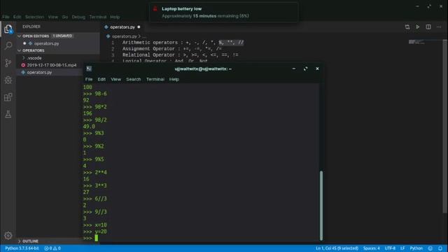 #2 Operators In Python смотреть онлайн