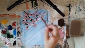 Открытка к Дню Победы в технике правополушарного рисования (мастер-класс)