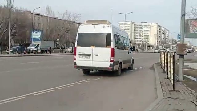 Астана. D141 Hyundai H350 маршрут 120A @artem_bus смотреть онлайн