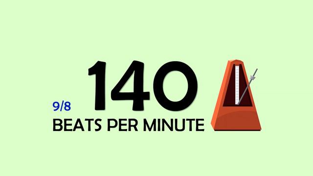 140 BPM 9/8 Metronome смотреть онлайн