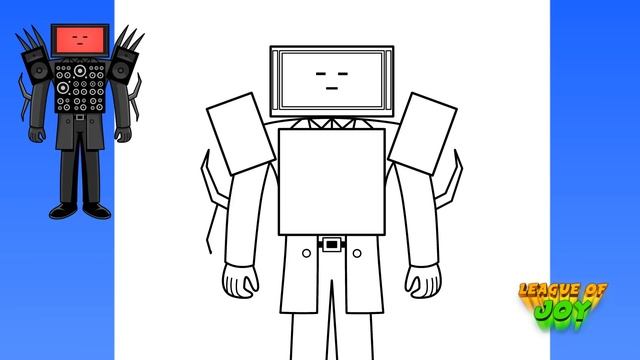 How to DRAW CINEMAMAN [ Upgraded Titan TV Man ] - Skibidi Toilet смотреть онлайн