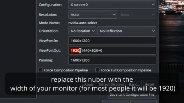 How to enable STRETCHED resolution on LINUX (NVIDIA, NO BLACK BARS)