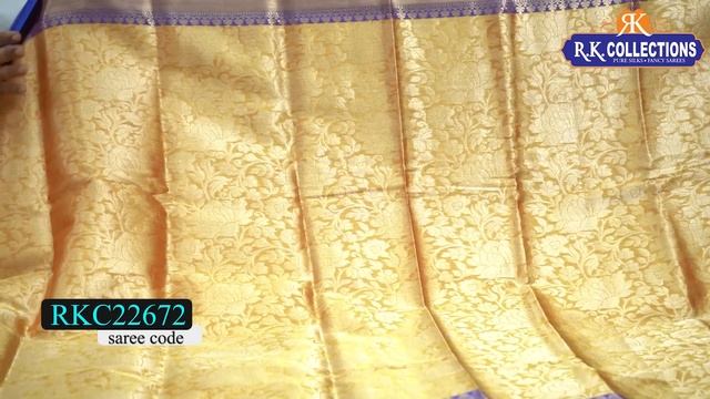 Tissue Silk Kanchi Border Sarees I Wholesale Store I@Rkcollectionssarees смотреть онлайн