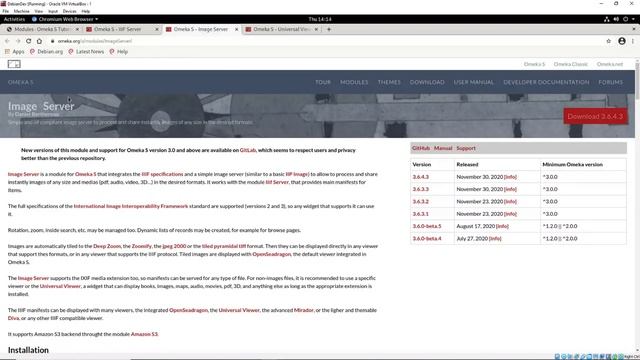 Omeka S: Building IIIF Compliance with IIIFServer, ImageServer, & UniversalViewer Modules смотреть онлайн