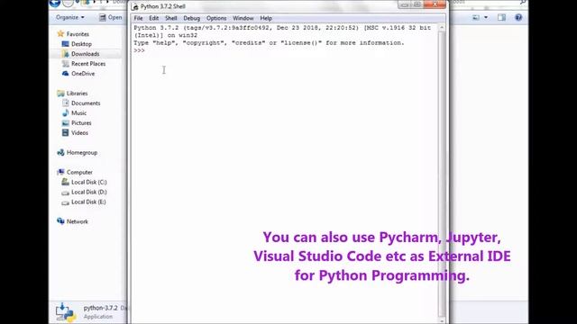 Installing Python, Getting started Python, How to write first program in python | hindi | part-3 смотреть онлайн
