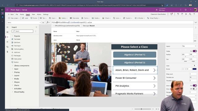 Using the Power Apps Office 365 Groups Connector to Restrict Functionality ? смотреть онлайн