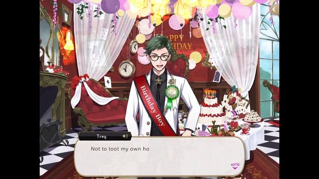 Disney Twisted Wonderland Birthday Suit Up Trey Personal Story смотреть онлайн