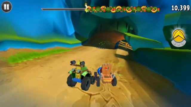 Angry Birds GO! Gameplay Walkthrough - Rocky Road Track 2 - Fruit Splat 3 for Android/IOS смотреть онлайн