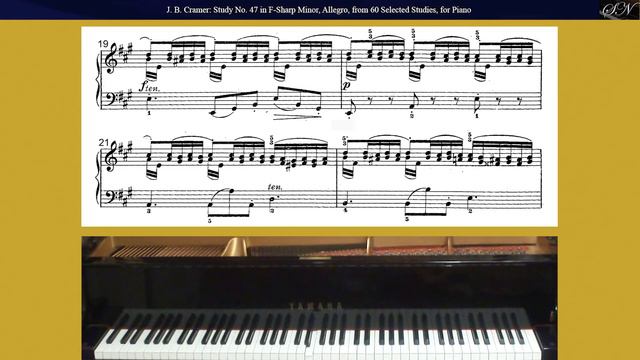 J.B. Cramer: Study No. 47 in F-Sharp Minor, Allegro, from 60 Selected Studies, for Piano смотреть онлайн