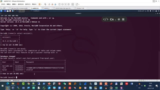 小飞侠 Linux黑客基础 84 Mariadb 03 更改root密码 смотреть онлайн
