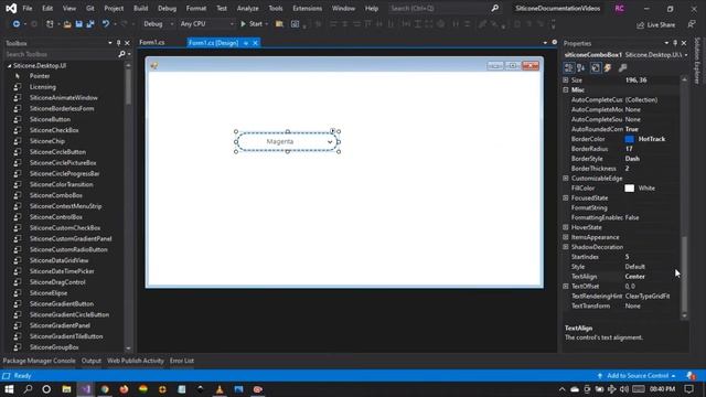 C# Advanced ComboBox Control - Winforms and Visual Studio IDE смотреть онлайн