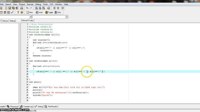 C Dersleri-Ders 13 - Proje Geliştirme (Kısa string fonksiyonları) смотреть онлайн