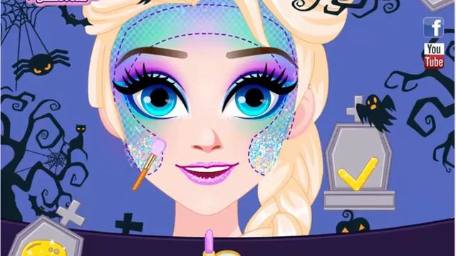 Elsa Halloween Mermaid - Elsa Games For Girls смотреть онлайн