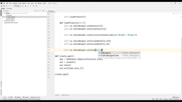 QTableWidget - Python PyQt5 Qt Designer смотреть онлайн