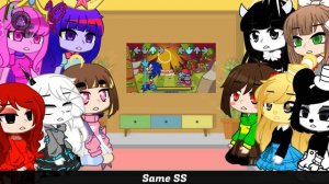 FNF Girls AU React | FNF Sonic Legacy | Sonic.Exe | FNF Mod