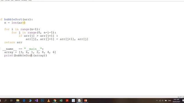 Bubble Sort Algorithm in Python - Sorting Algorithms Series смотреть онлайн