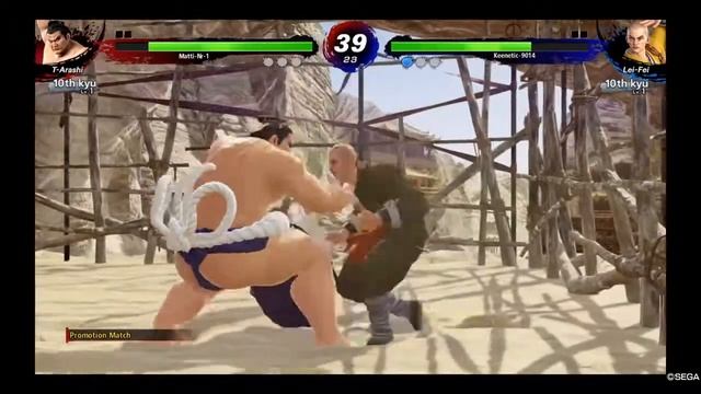 Virtua Fighter 5: Ultimate Showdown. СЕТЕВОЙ РЕЖИМ. TAKA-ARASHI ПРОТИВ LEI-FEI. смотреть онлайн