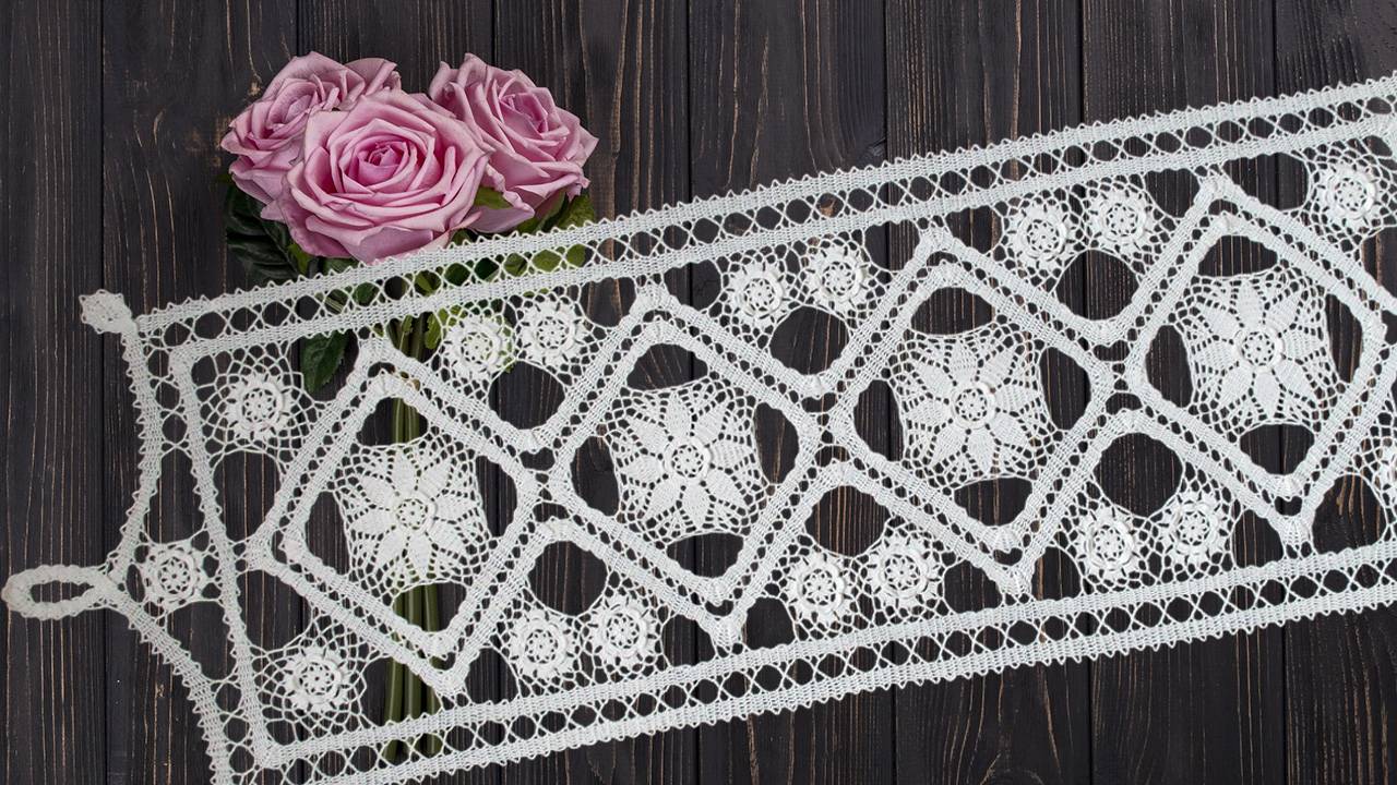 Стильная салфетка - дорожка. Часть 4 смотреть онлайн