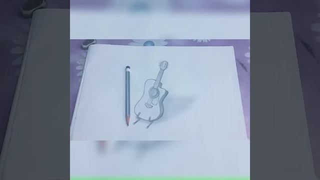 Making a guitar sketch ?? #sketch смотреть онлайн
