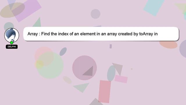 Array : Find the index of an element in an array created by toArray in JS/JQuery смотреть онлайн