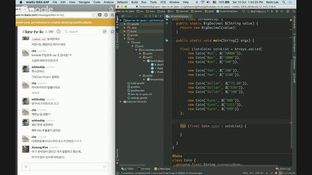 케빈TV 6회 - 1부 Stream API vs SQL смотреть онлайн