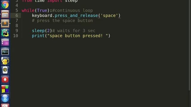 Auto key press with python keyboard module смотреть онлайн