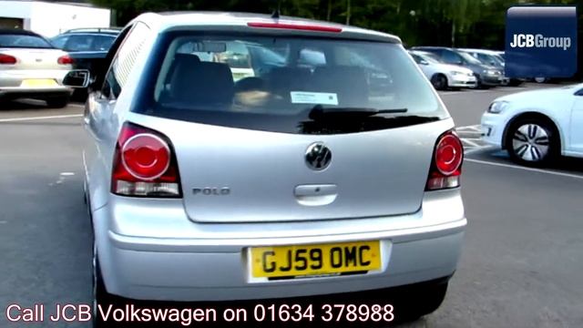 2009 Volkswagen Polo Hatch Match 1.2l Reflex Silver Metallic GJ59OMC for sale at JCB VW Medway смотреть онлайн