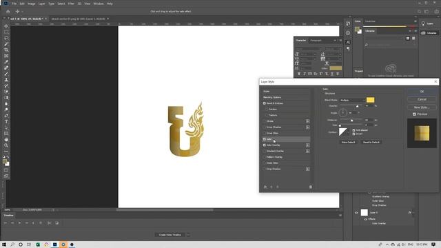 LOGO Text [ KHMER ] Design IN Photoshop CC 2019 смотреть онлайн