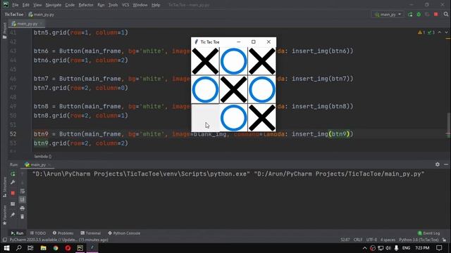 Tic Tac Toe Game using Python 3 | Tkinter module | MakeErrors.com смотреть онлайн